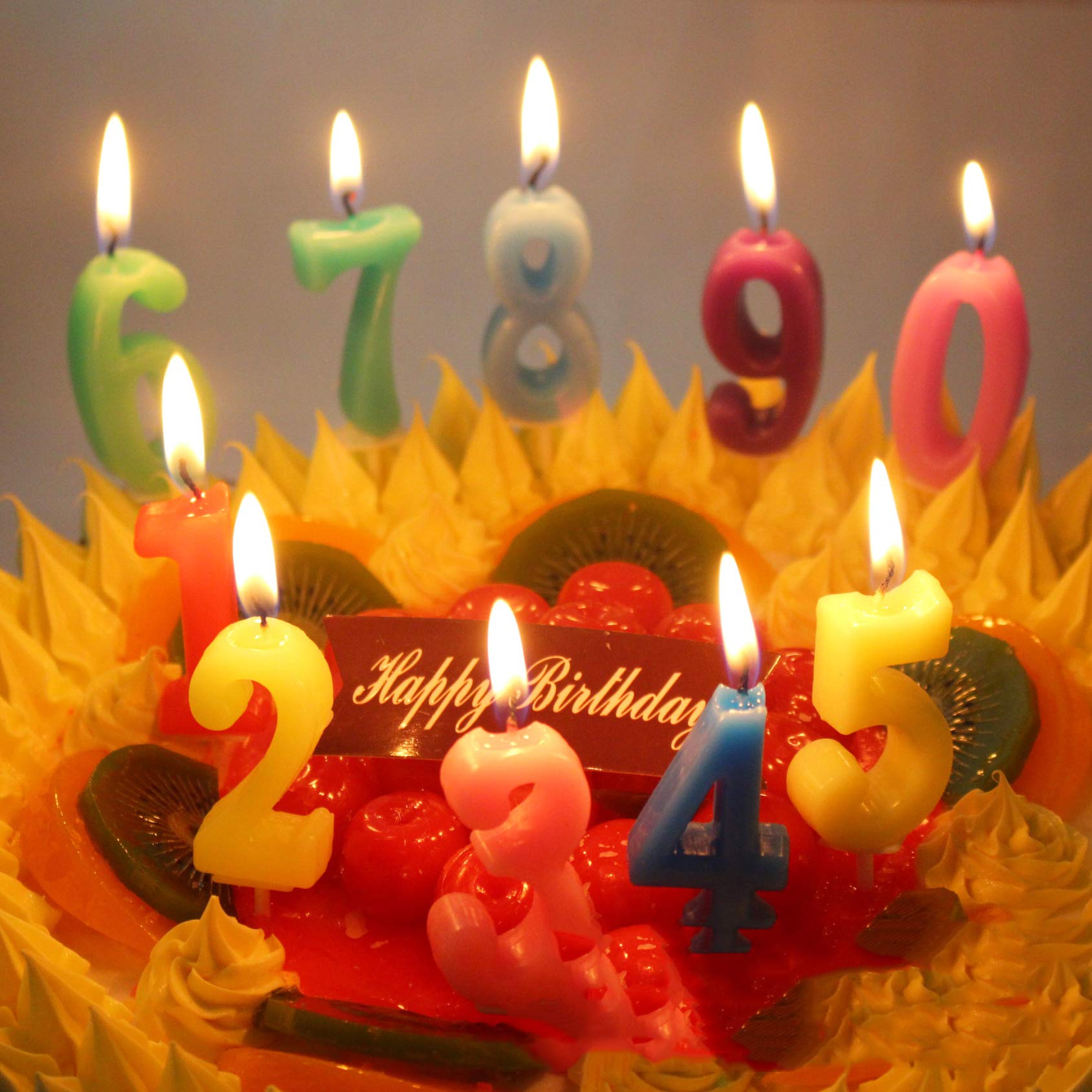 Amazon.co.jp: DCMA パーティー 数字 ろうそく 「 4 」誕生日